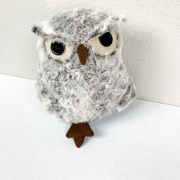 Portland Plush Grey Swirl Owl Orion 10” - Picture 1 of 8